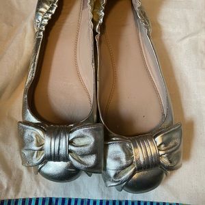 Tory Burch Gold Ballet Flats 7.5